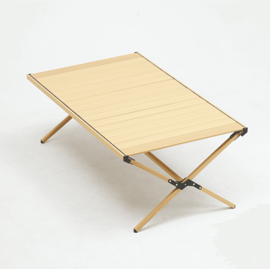 Folding camping table, size 90x60x42 cm