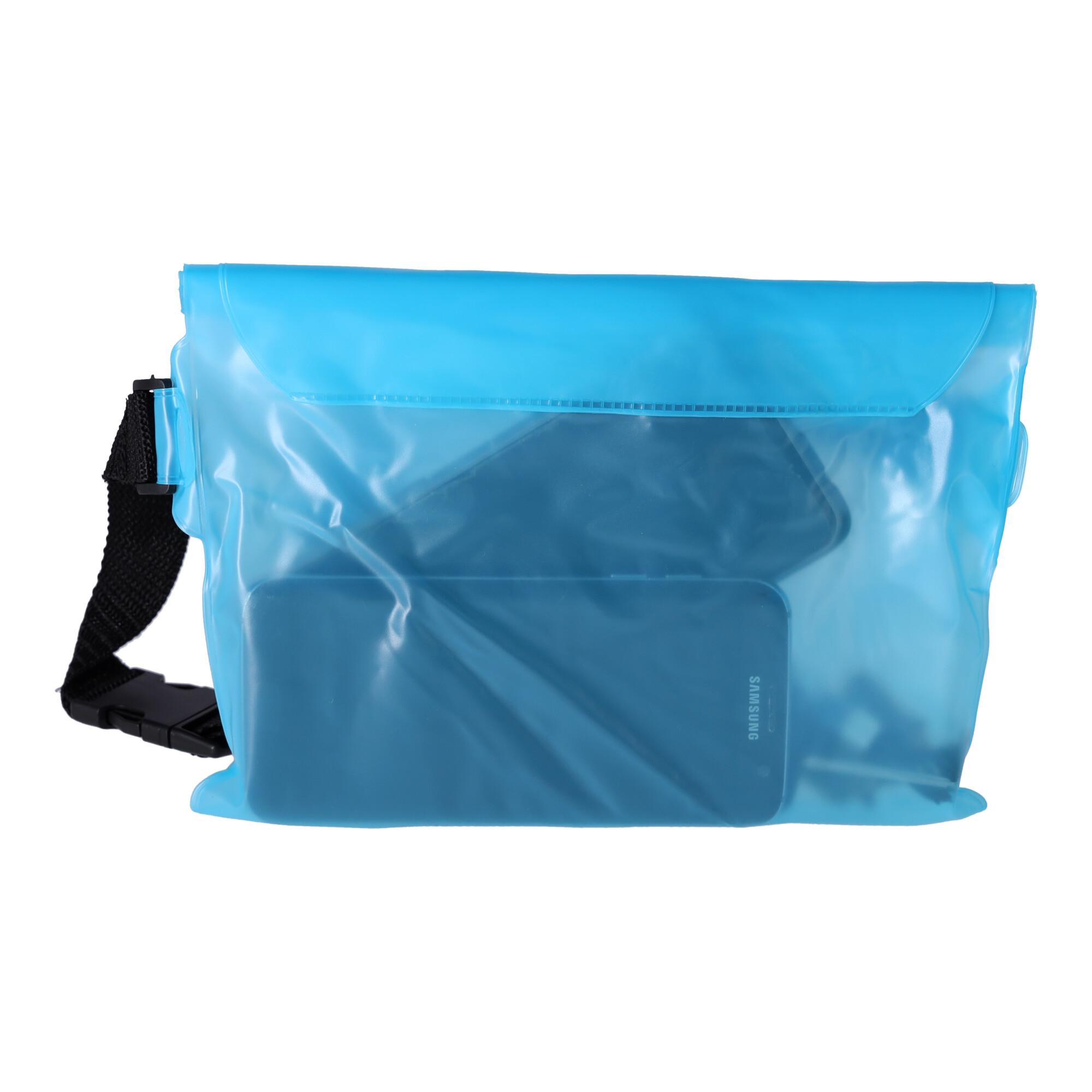 Waterproof kidney, belt pouch - light blue