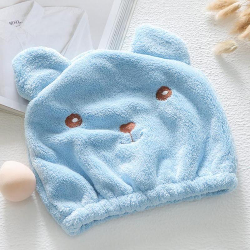 Quick-drying hair towel 4in1 - blue