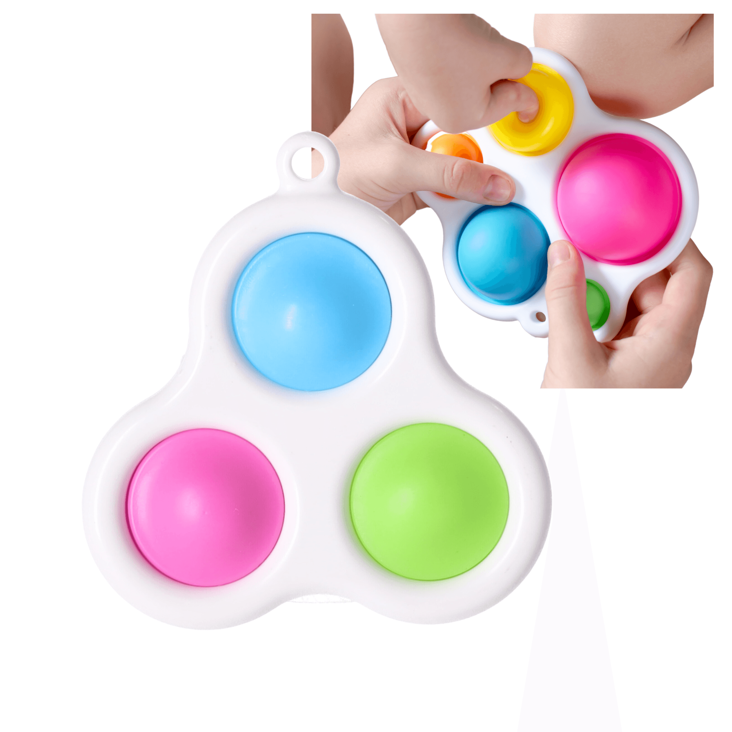 Push pop bubble Type 3 anti-stress toy key ring