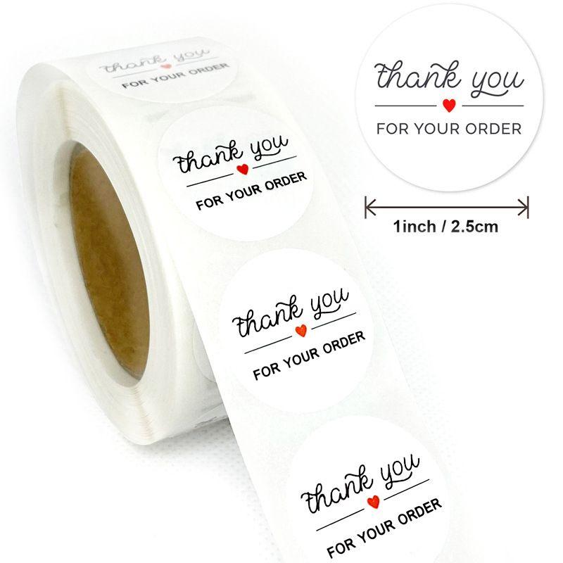 Decorative stickers Thank you for ordering - pattern 2