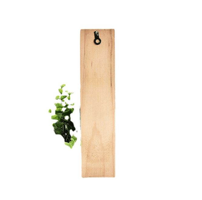 Wooden wall thermometer