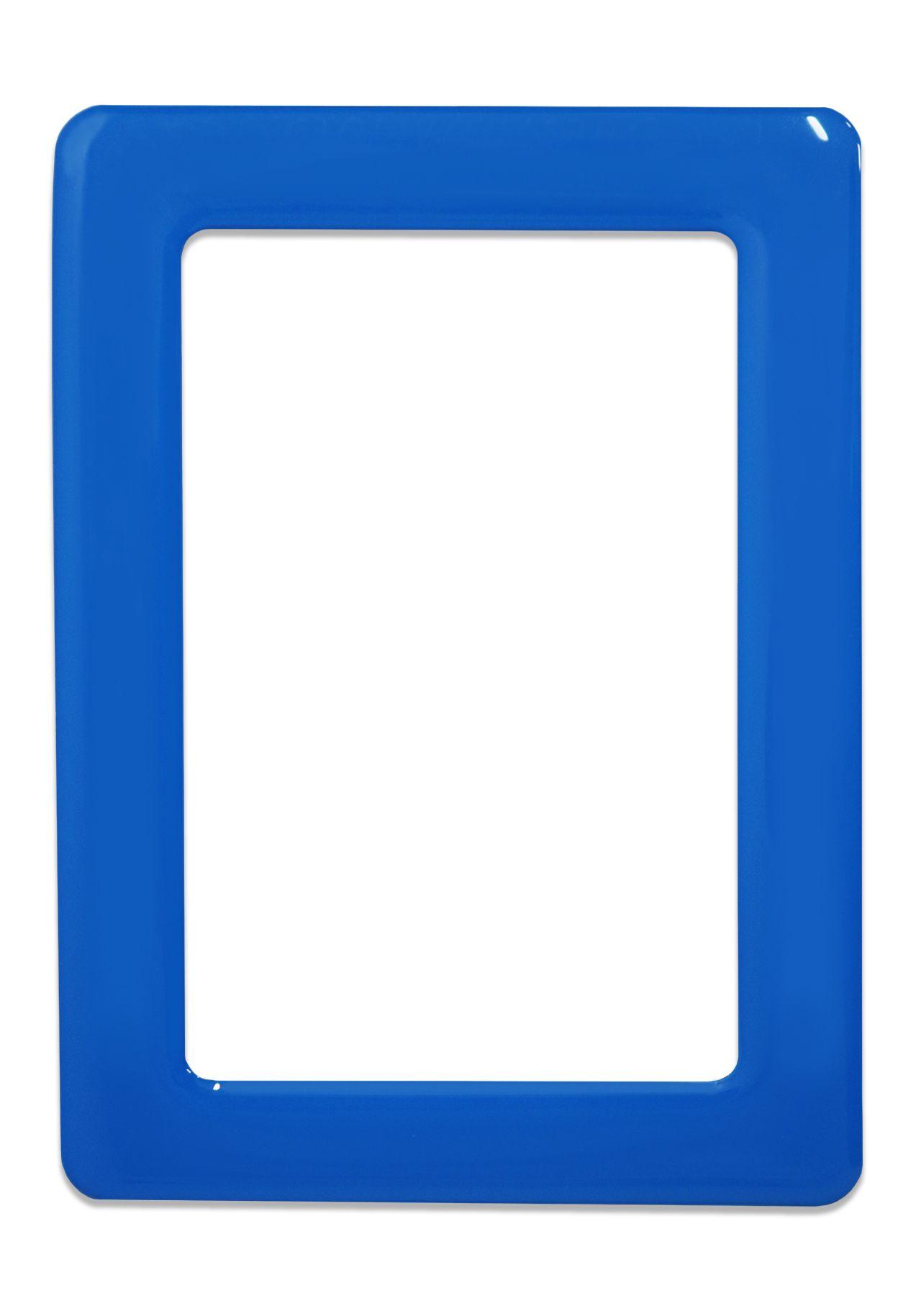 Magnetic self-adhesive frame size 13.0 × 8.1 cm - blue