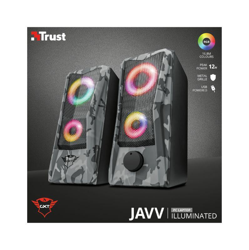 Zestaw głośników komputerowe Trust GXT 606 JAVV RGB 23379 (2.0; kolor czarny)