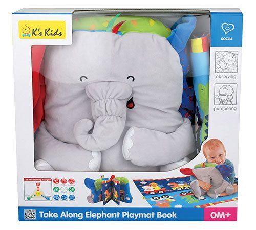 Portable mat - book - elephant