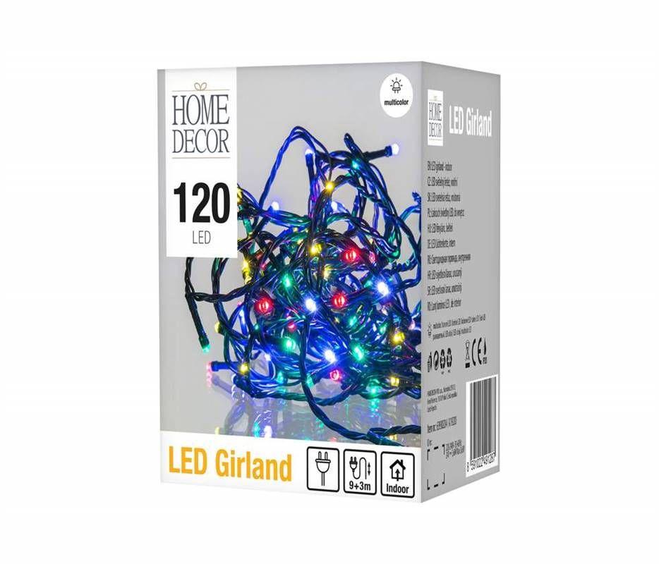 LED garland 120, 9m + 3m, 230V, color