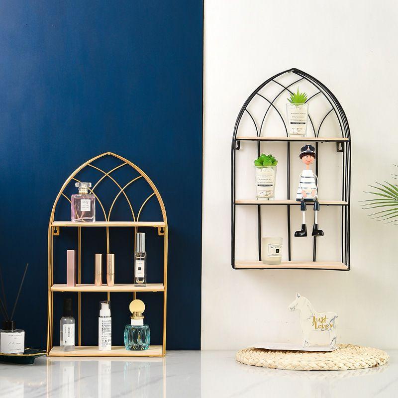 Decorative black shelf - height 48 cm