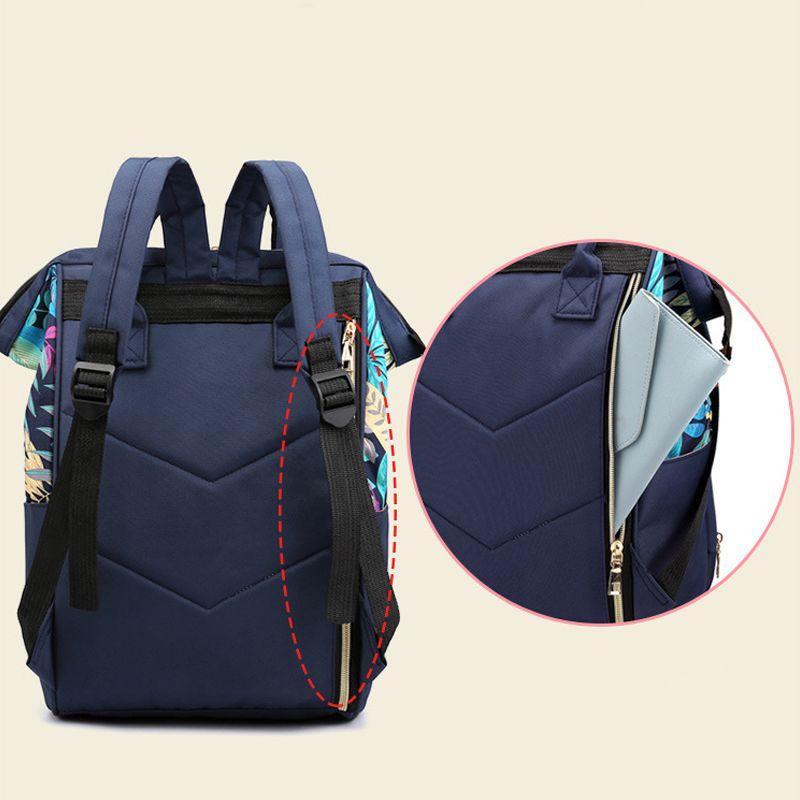 Oxford mum's backpack / bag - purple