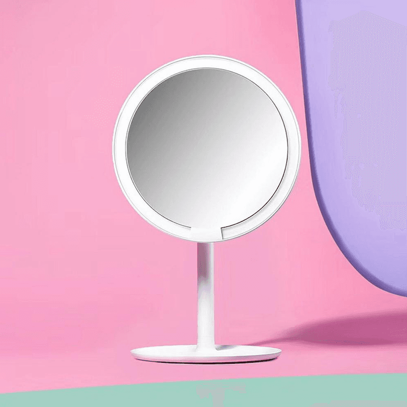 Lustro do makijażu Xiaomi Amiro z oświetleniem LED - różowe