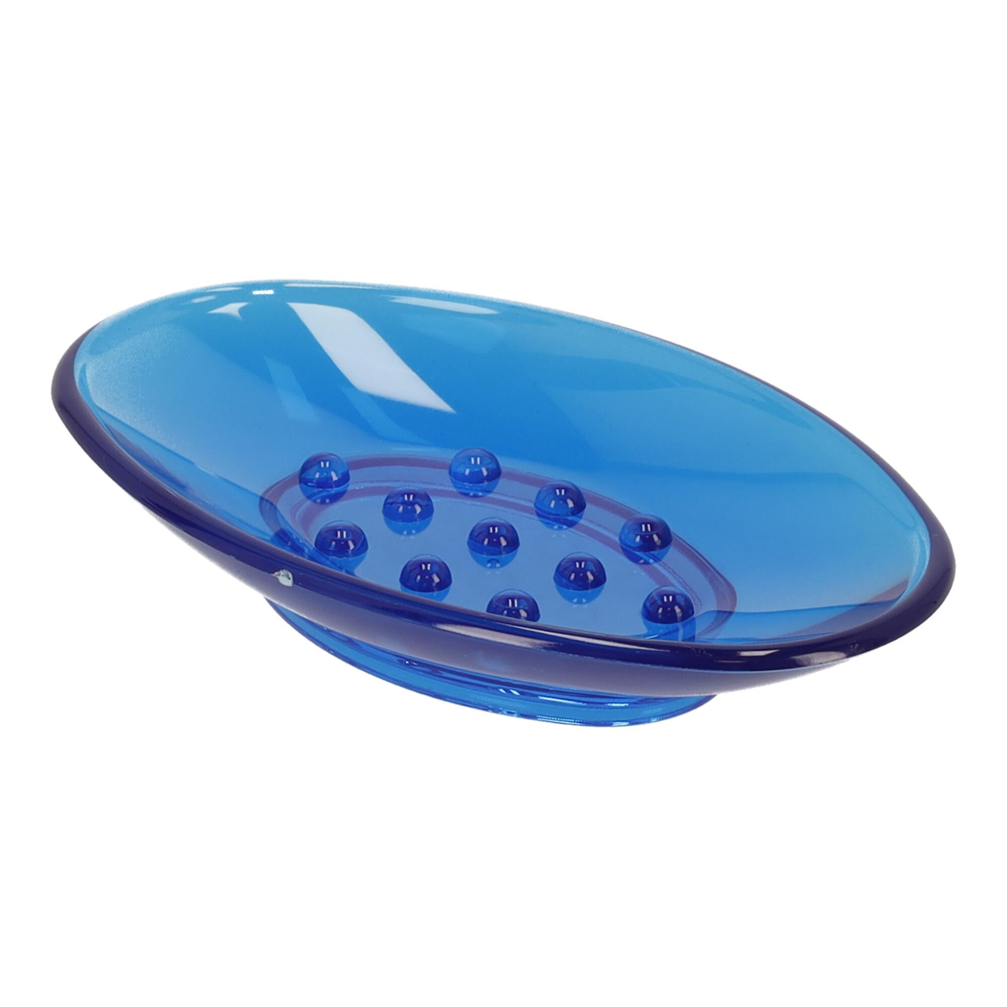 Mydelniczka plastikowa, Podkładka pod mydło – niebieski
