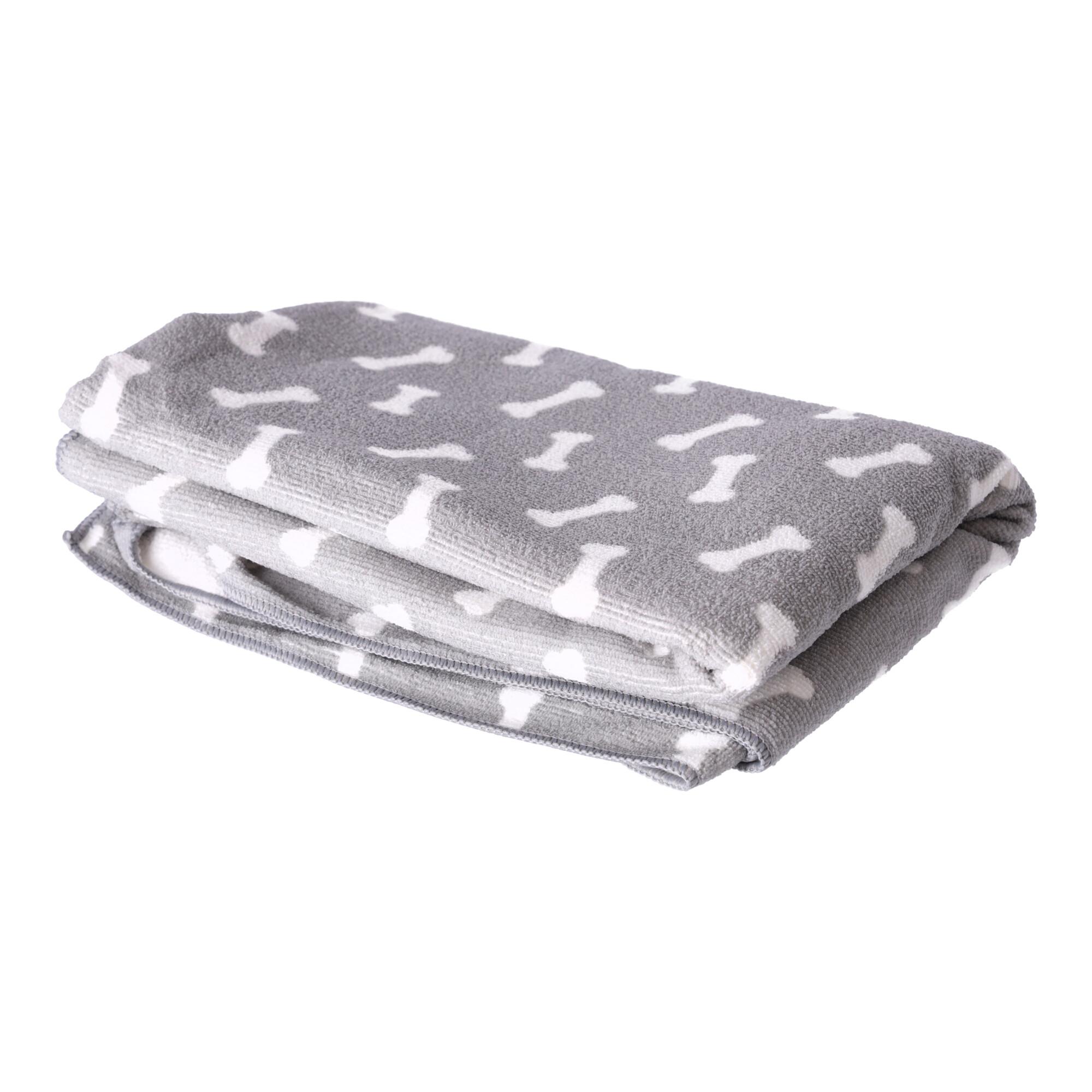 Bath towel for dog and cat - grey