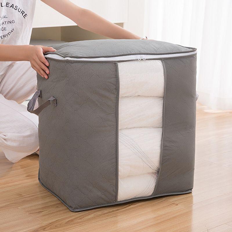 Container / cover for bedding / blanket / clothes - gray, size