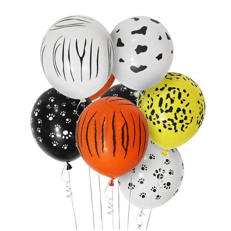 Zestaw balonów na urodziny dziecka 90 balonów – zwierzątka ZOO