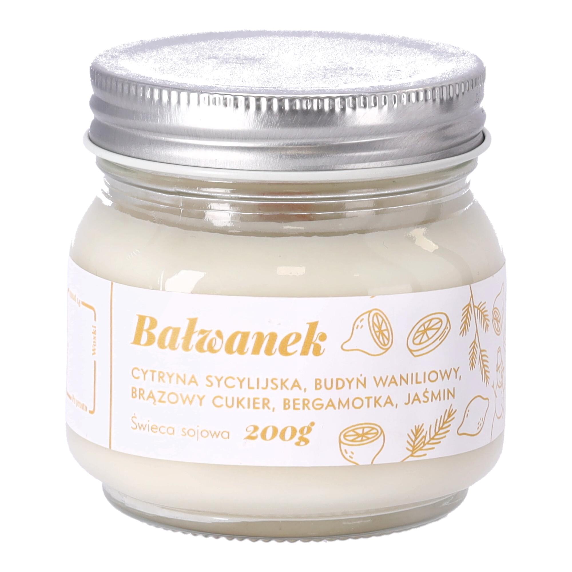 Zapachowa świeca Premium - Bałwanek / Polski produkt