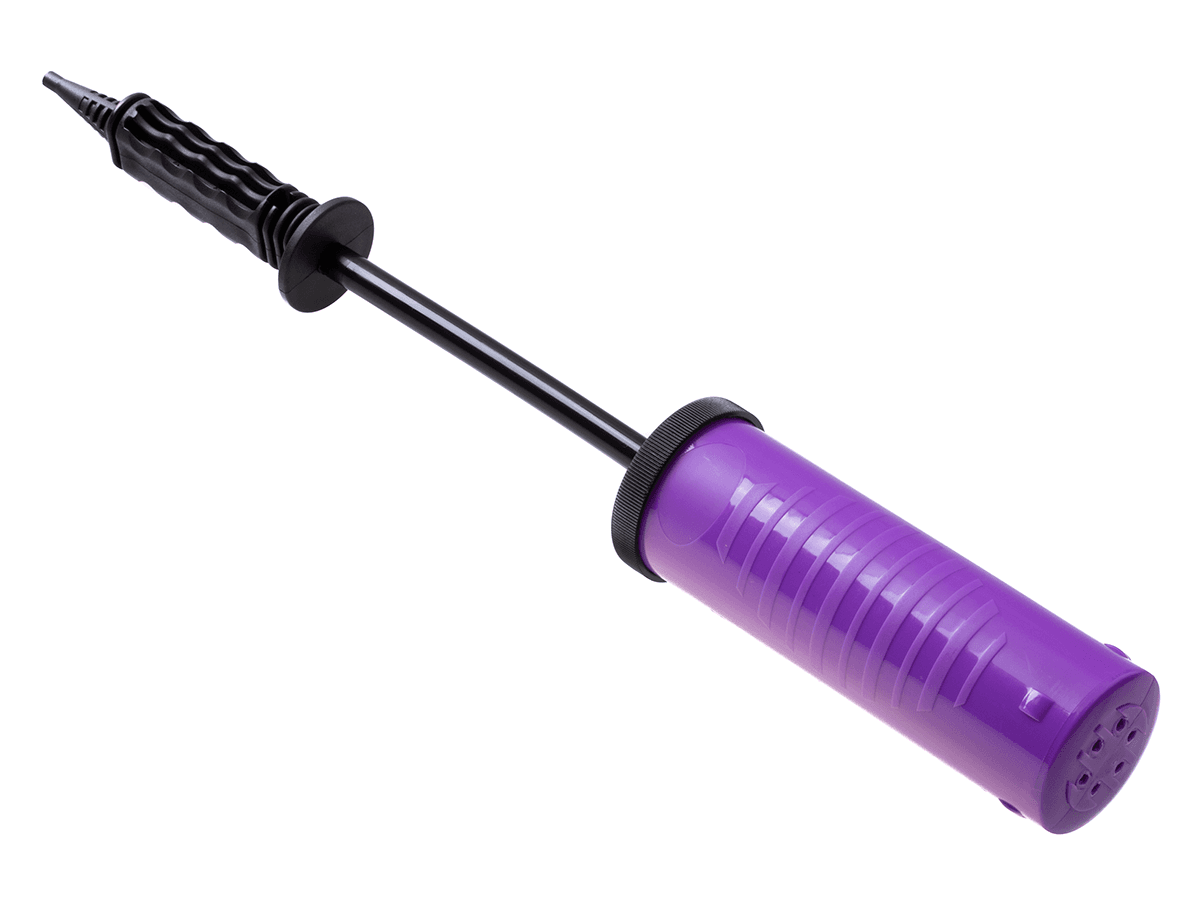 Hand pump for inflating balloons Professional - purple