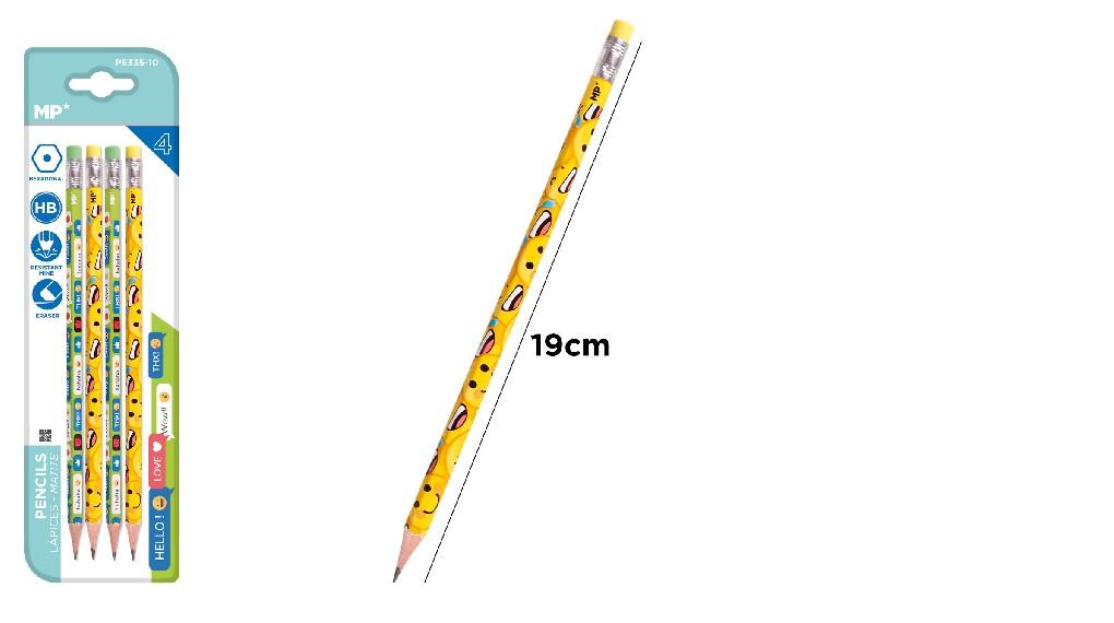 Pencils "Candy Color" HB 4 pcs MP