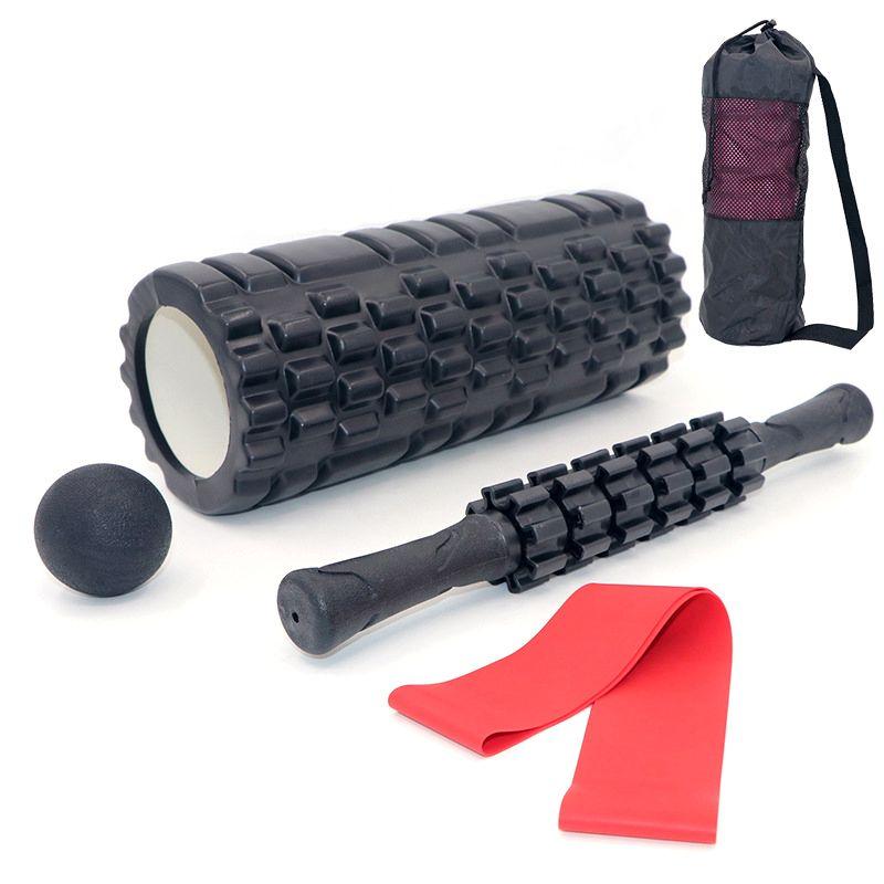 5-in-1 massage and exercise set black