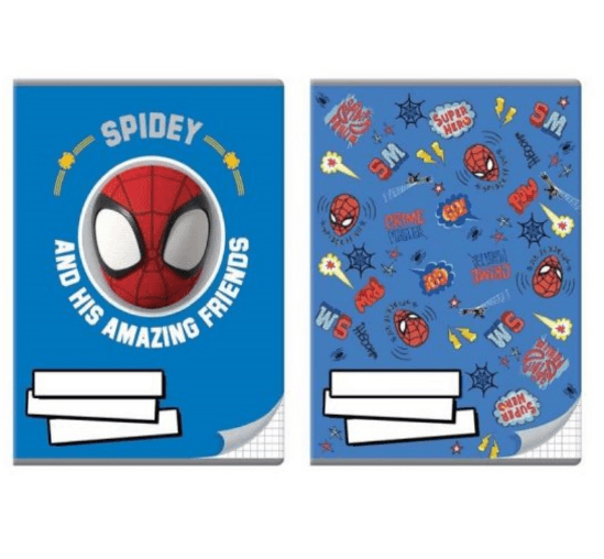 Soft notebook A5 squared, 16 sheets Spider Man