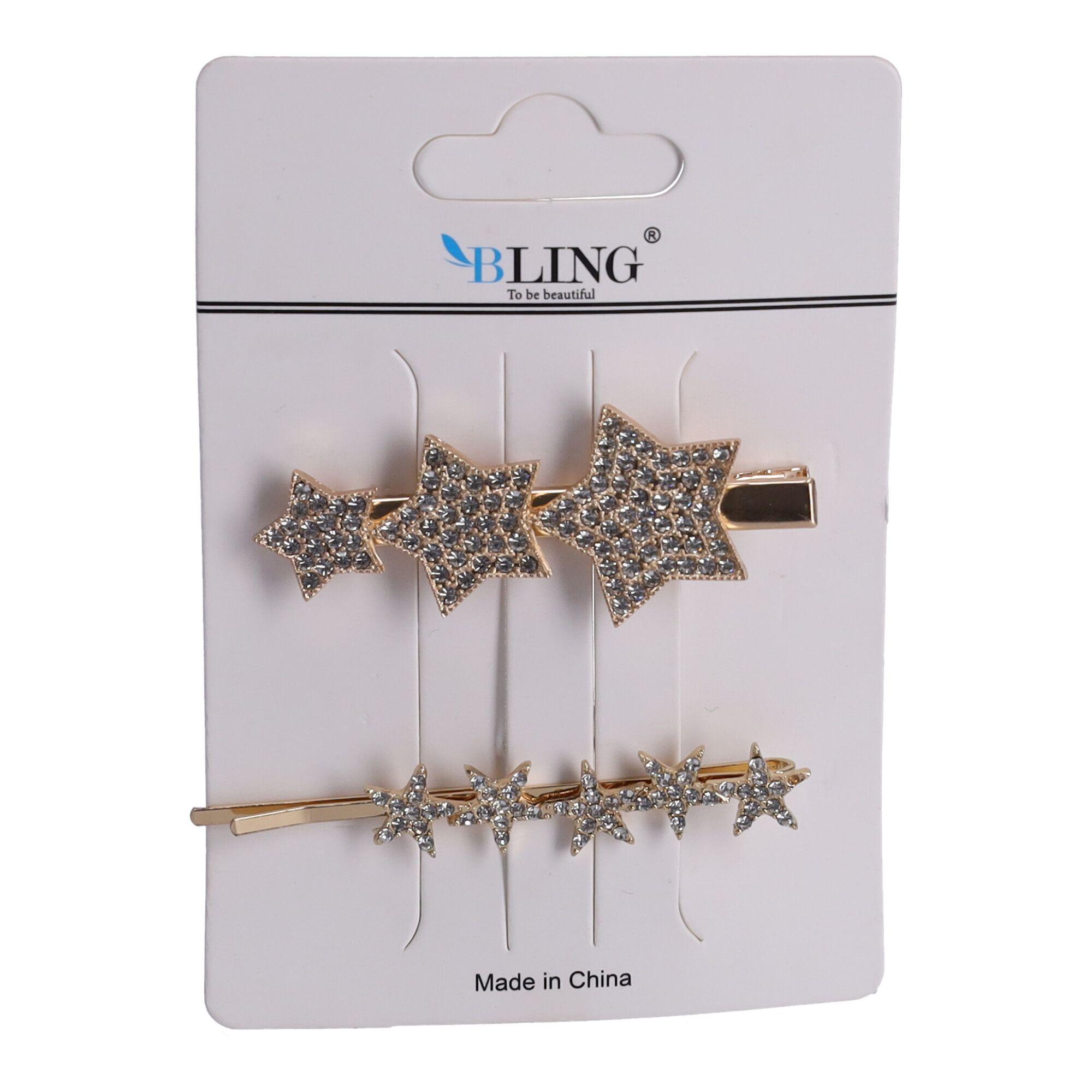 Hairpins, hairpins BLING 2 pcs. - gold, type I