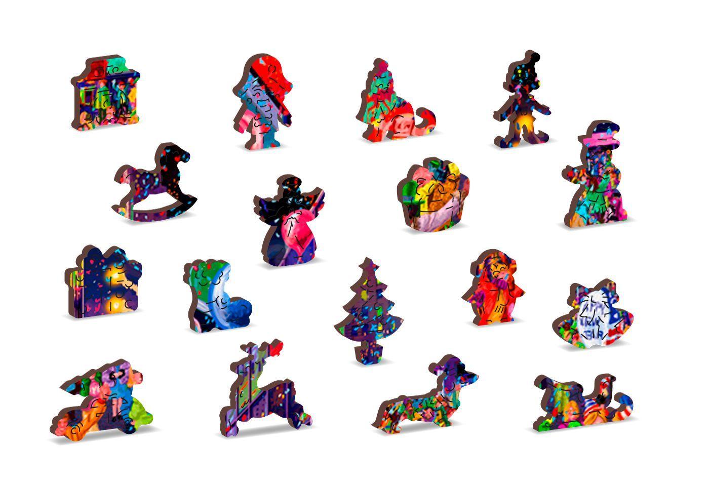 Drewniane Puzzle z figurkami - Sylwester, 505 elementów