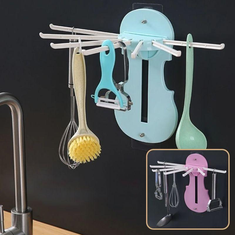 Hook for hanging kitchen accessories - blue