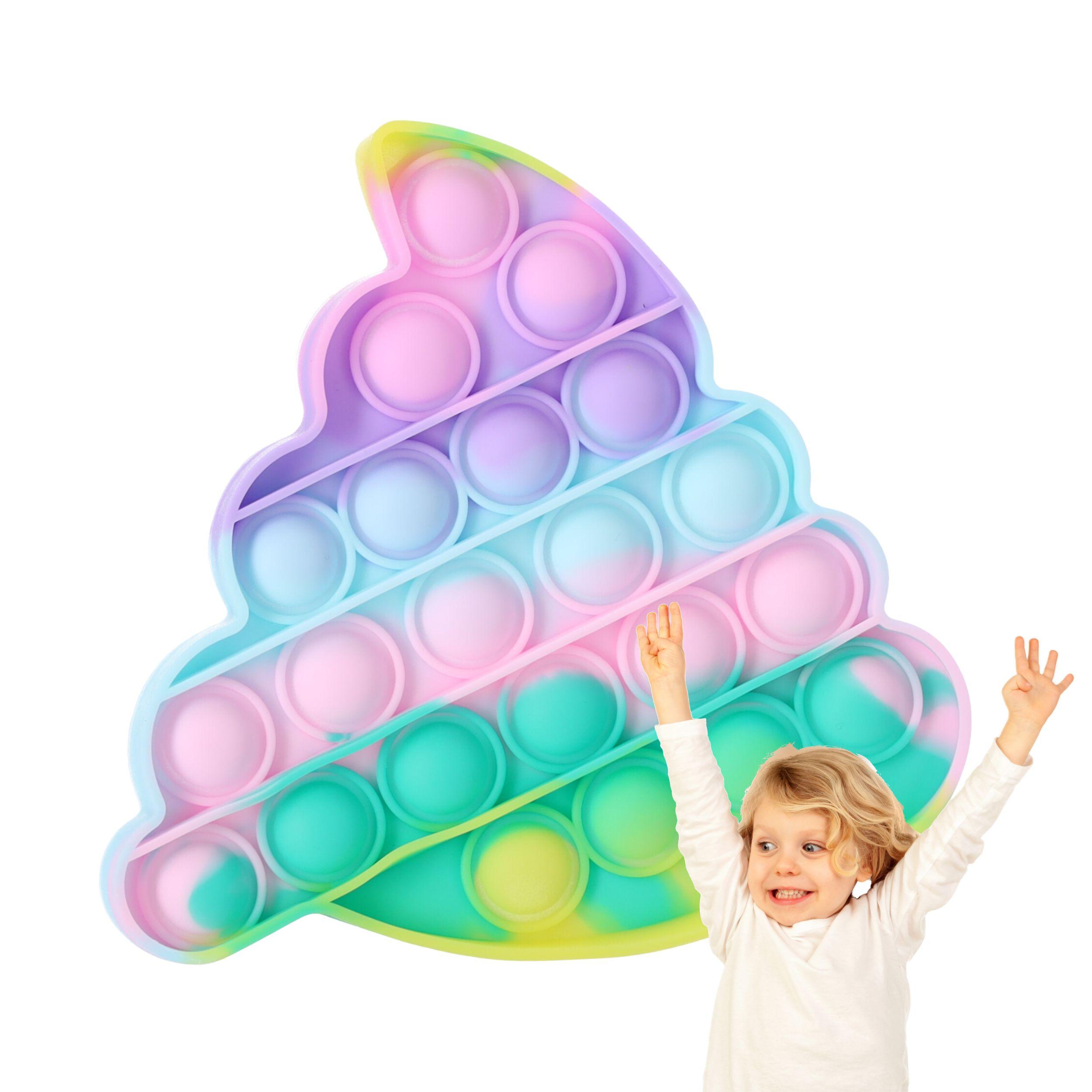 Anti-stress sensory toy in the shape of ice cream