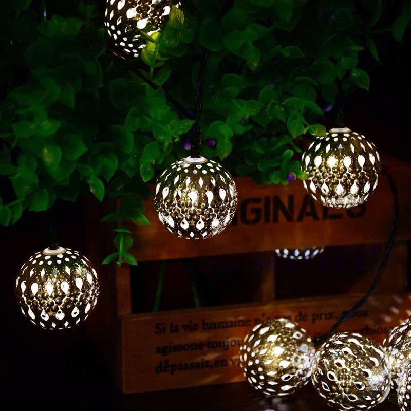 Decorative LED lights - a bright golden ball