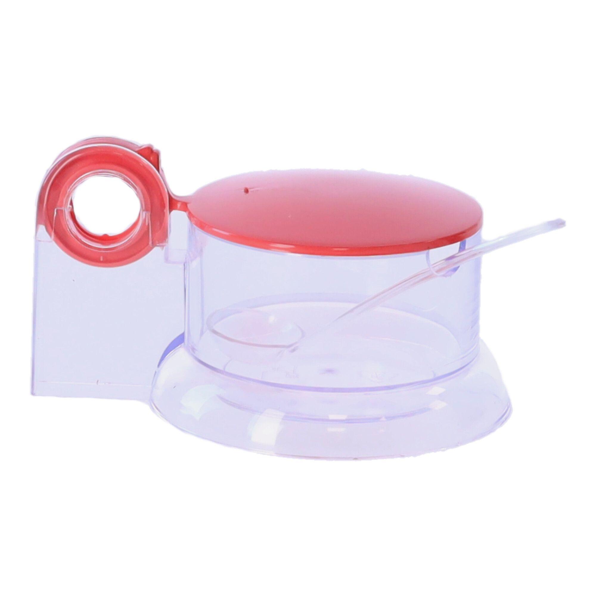 Plastic sugar bowl with a spoon 150 ml, POLISH PRODUCT