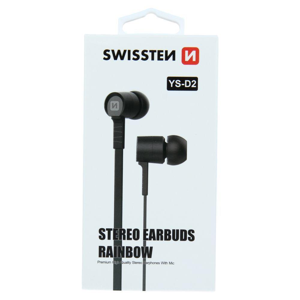 Headphones wired Rainbow Swissten YS-D2 - black