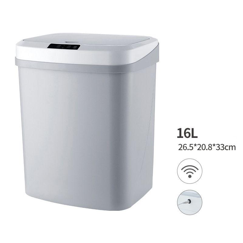 Automatic trash can with intelligent sensor 16l - gray / battery