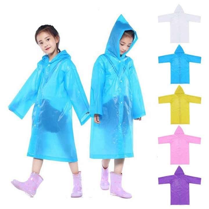 Children's rain cape - white