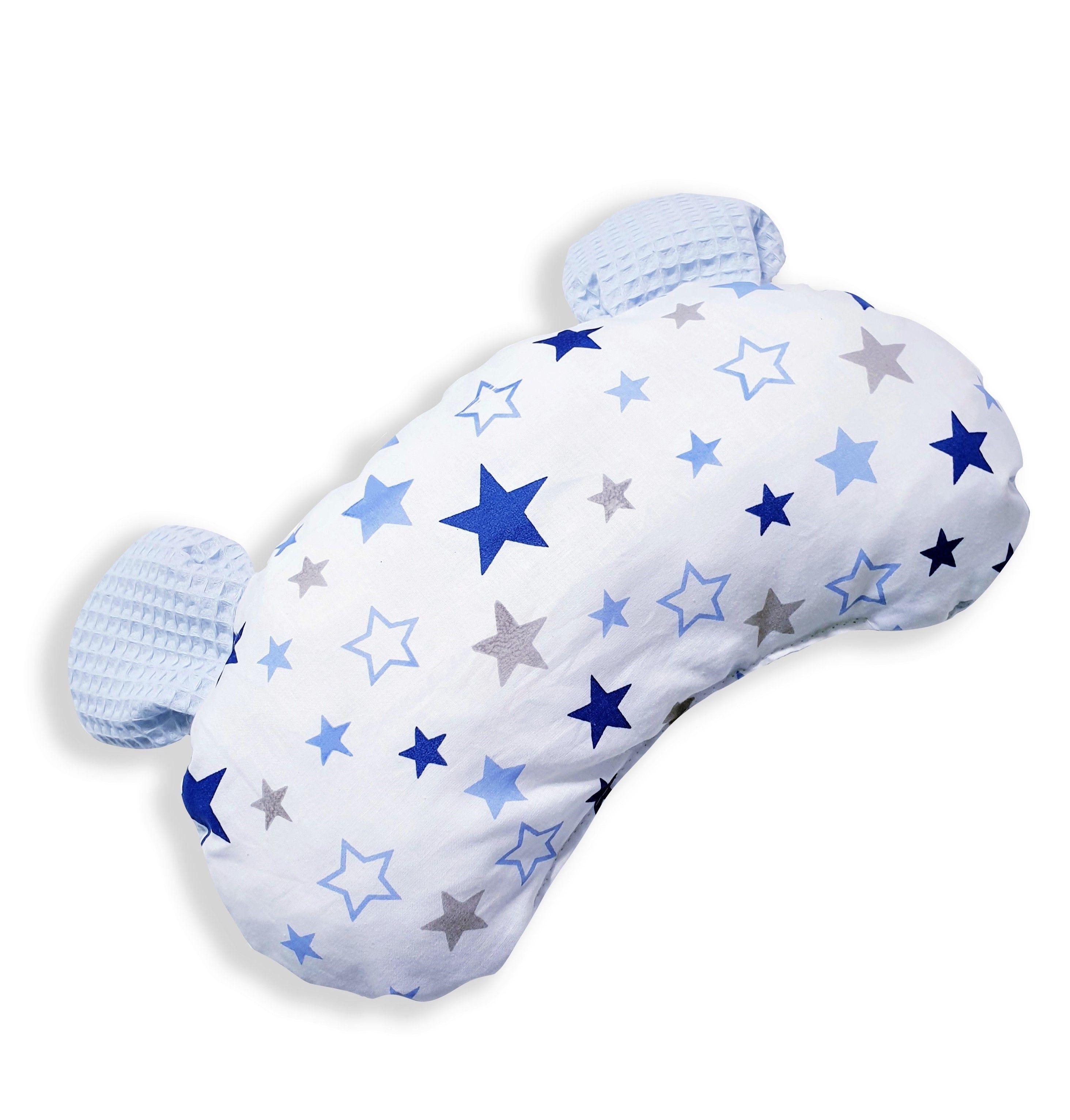 Baby cocoon 6in1 - blue stars, POLISH PRODUCT 100% COTTON