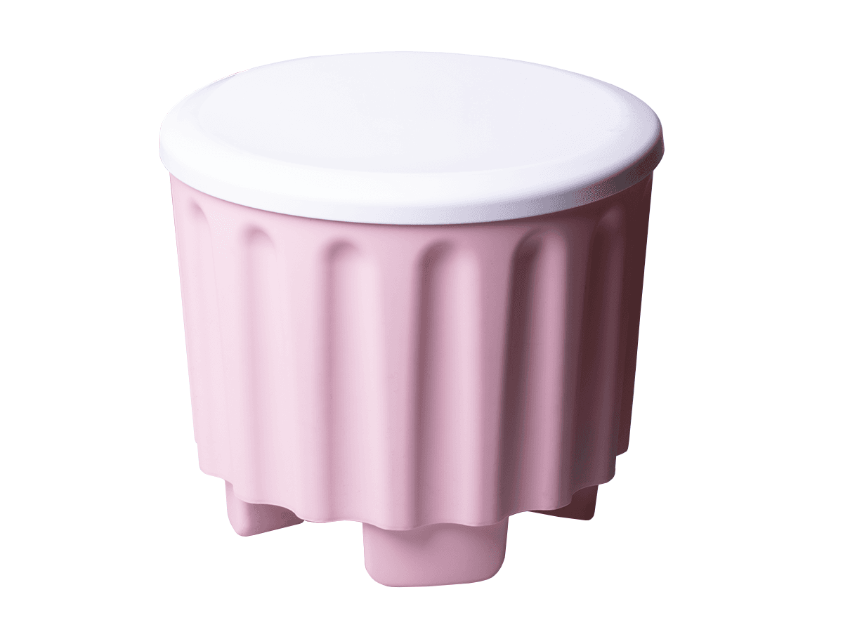 A box for stool-shaped toys- pink