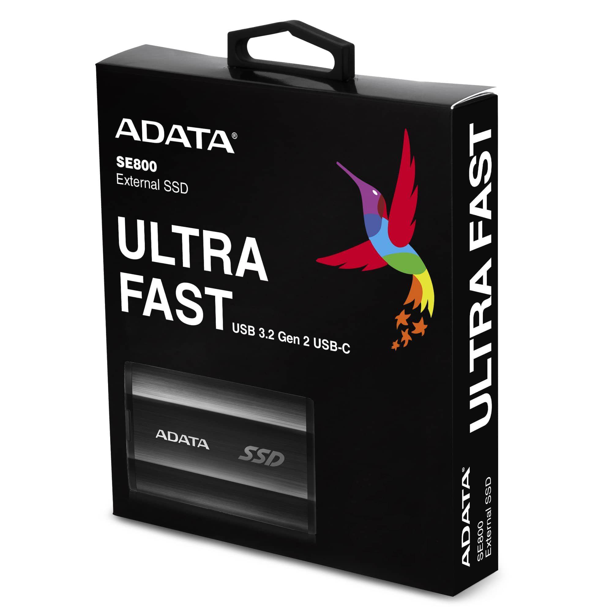 ADATA DYSK SSD External SE800 512GB USB-C 3.2 Black