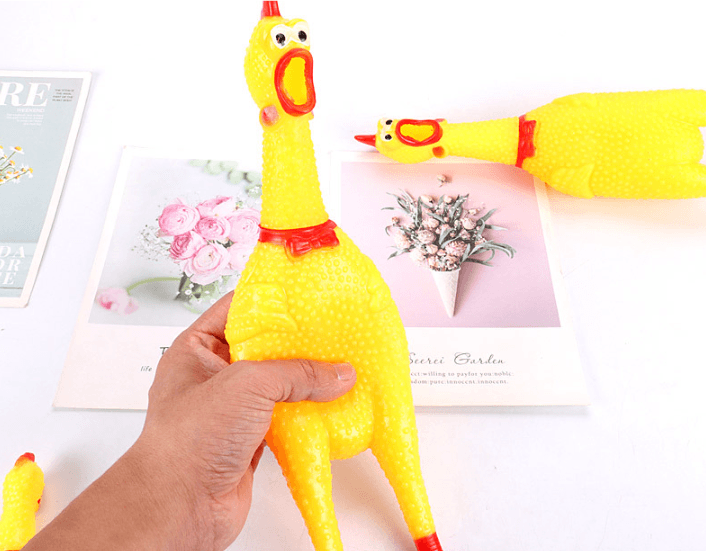 Piszcząca zabawka dla psa - kurczak, 35 cm