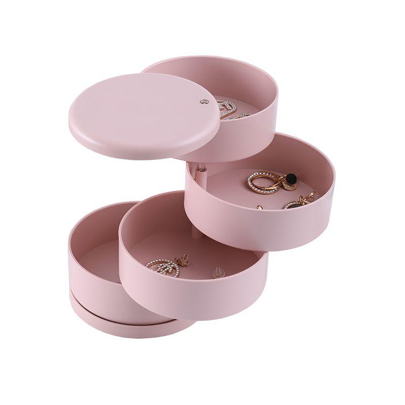 Wielopoziomowa szkatułka na biżuterię Premium – różowa
