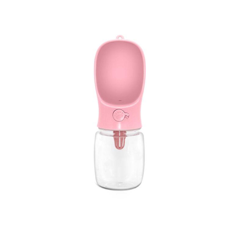 Tourist bottle for a dog, 350 ml - pink