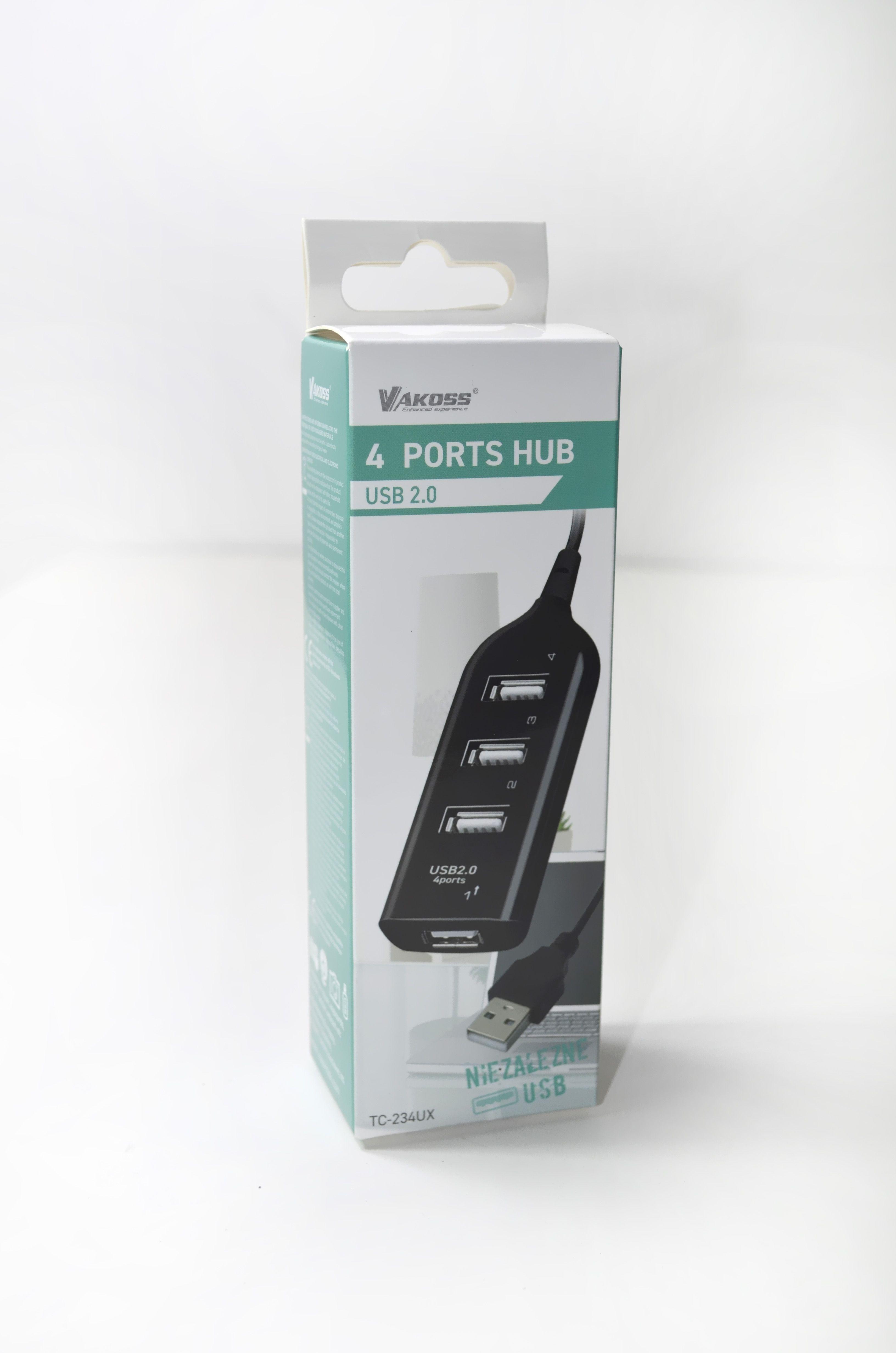VAKOSS HUB USB 2.0 4 PORTY TC-234UX