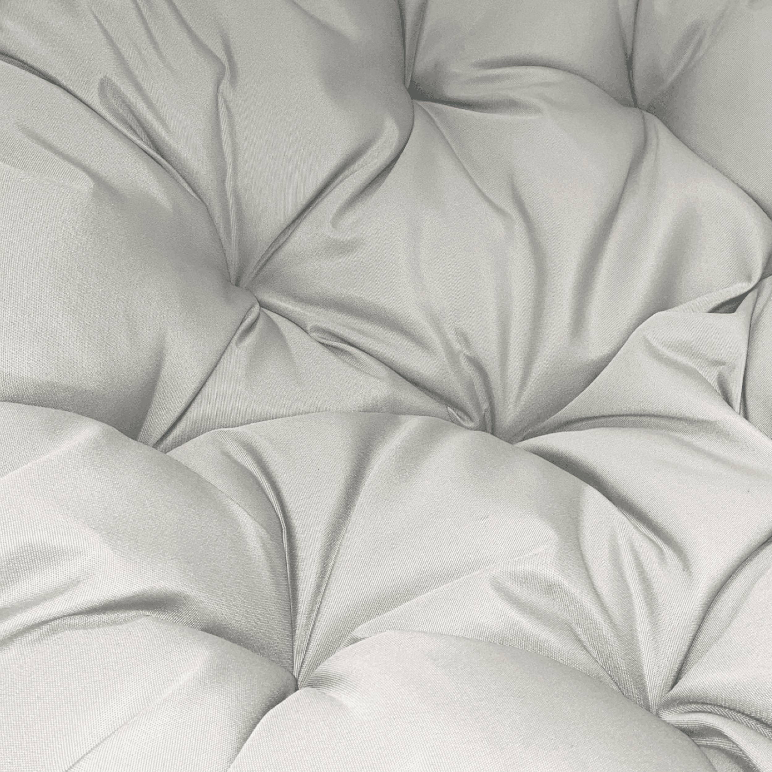 Fotel Wiszący Kokon Huśtawka Wolnostojący brązowy (szara poduszka)