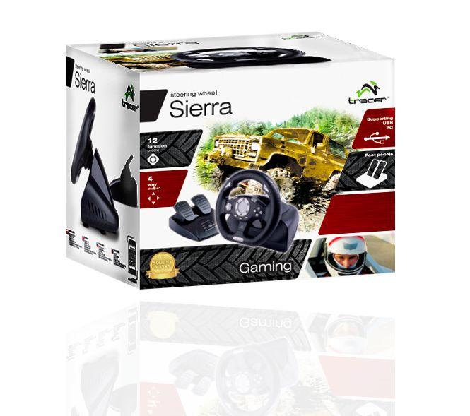 Kierownica z wibracjami Tracer Sierra TRAJOY34008 (PC; kolor czarny)