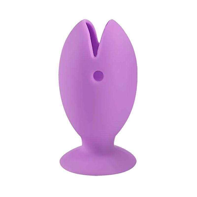Brush cover with stand function - purple