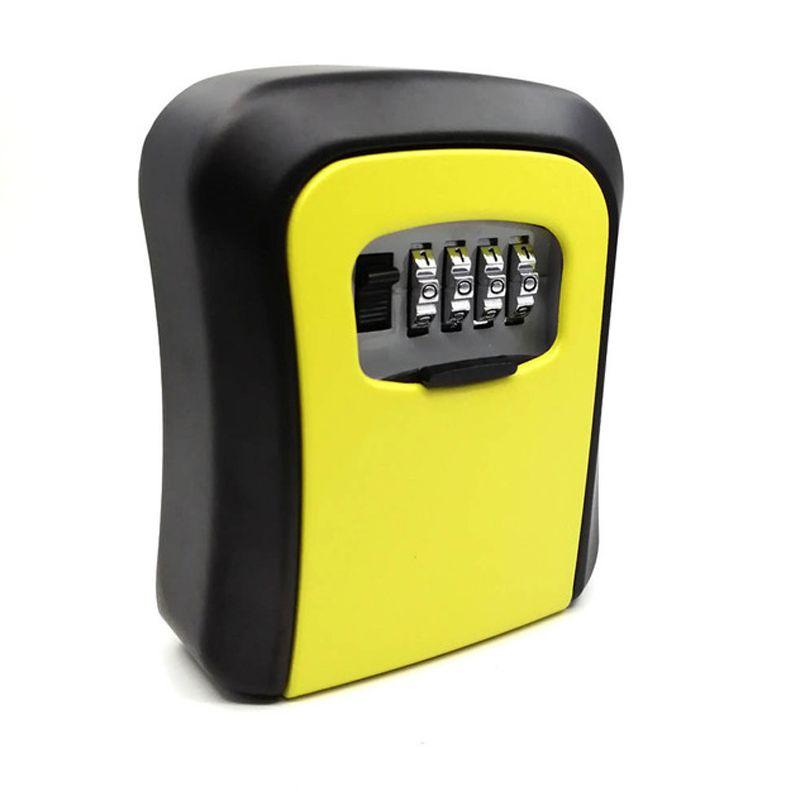 Lockable key box - yellow