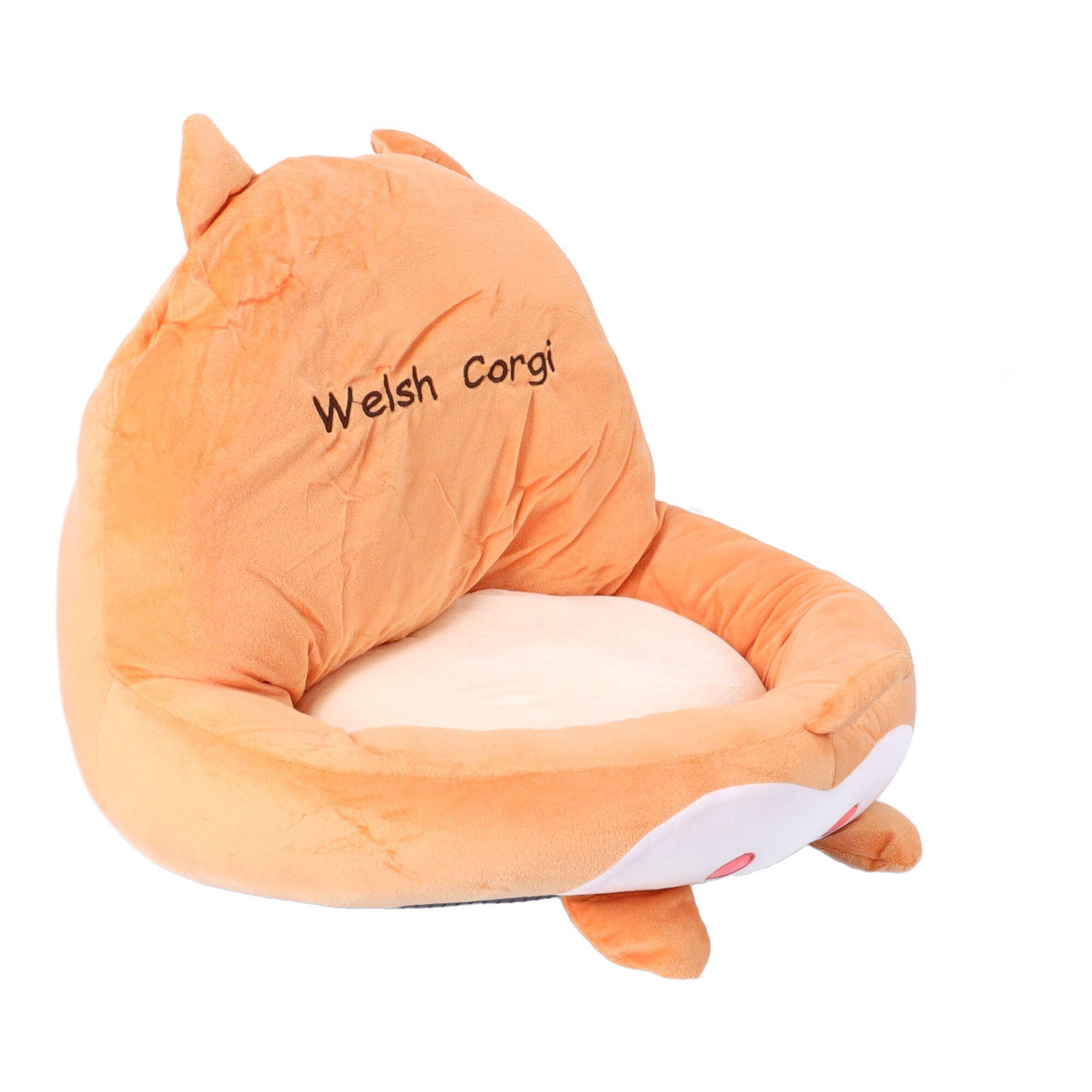 Corgi seating cushion - 46x46 cm