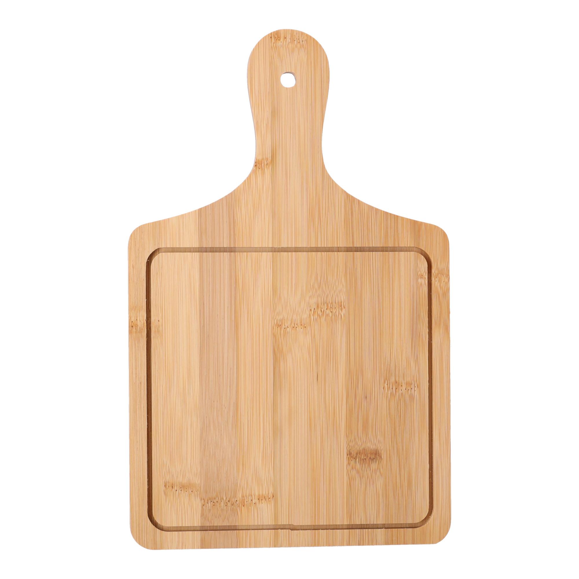 Wooden pizza board - square, small