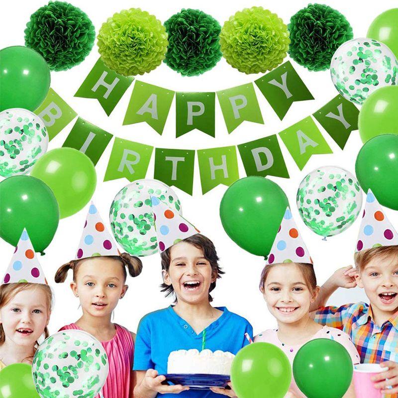 Birthday decoration for boy's - green