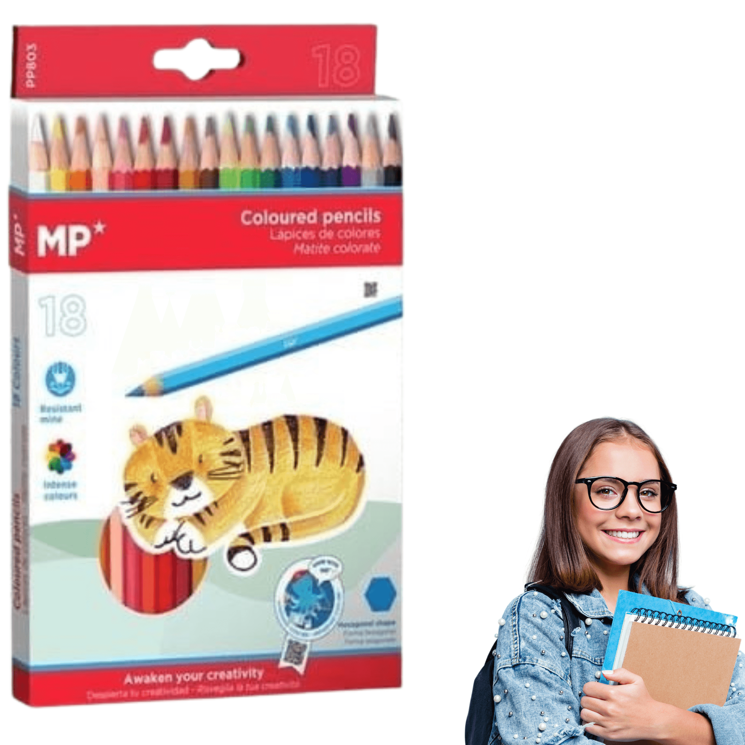 Colorful pencils MP 18 pcs