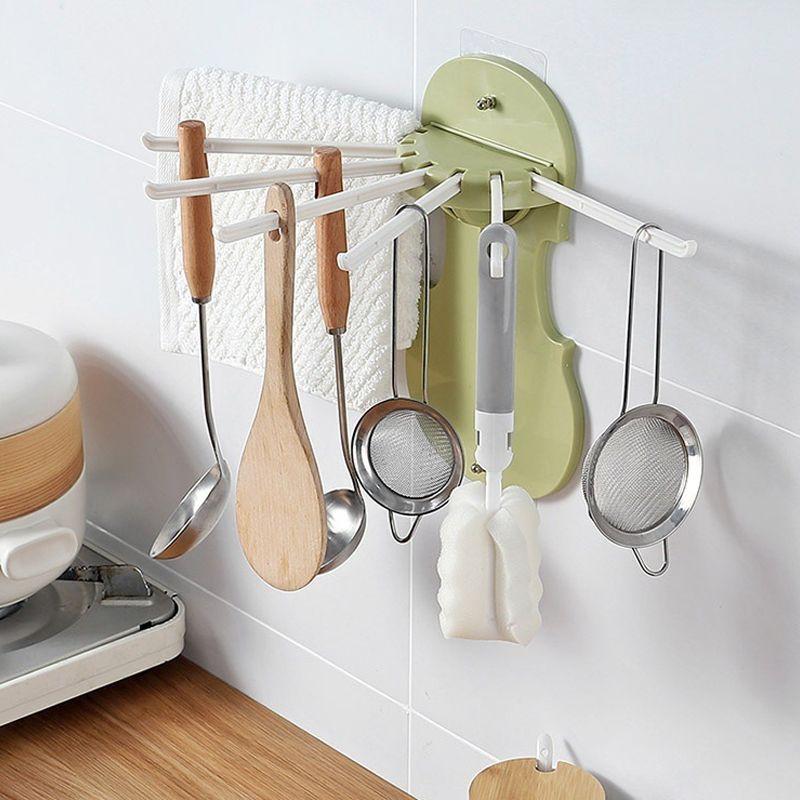 Hook for hanging kitchen accessories - green