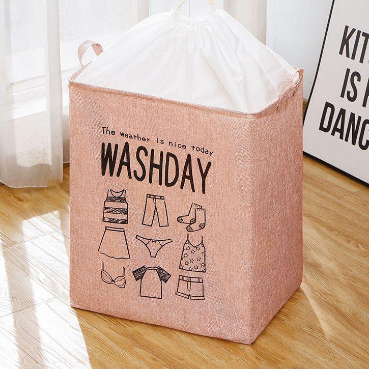 Laundry basket / laundry container - pink