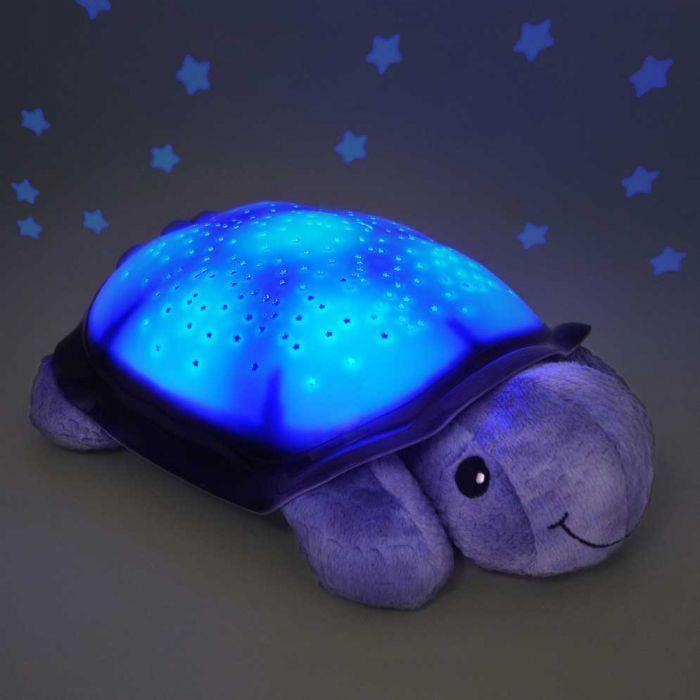 Lampka nocna z projekcją świetlną - Żółw, fioletowy