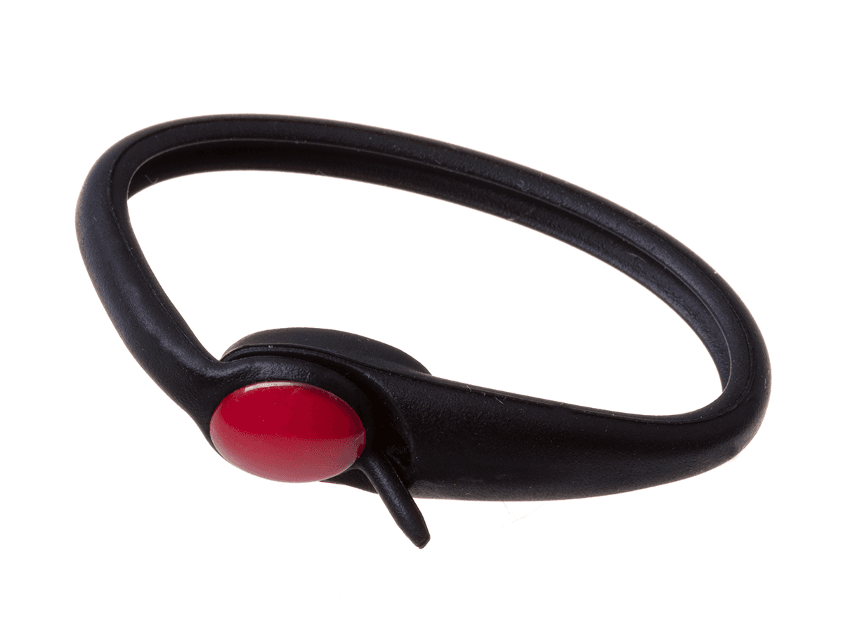 Silikonowe sznurówki 14szt - czarno czerwone